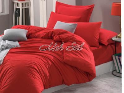 Спално бельо   Едноцветно и двулицево спално бельо  Едноцветно спално бельо в червено